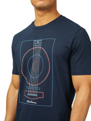 BEN SHERMAN LINEAR GUITAR PRINT TEE