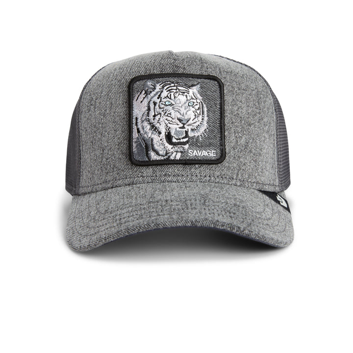 GOORIN DENIM SAVAGE ANIMAL TRUCKER HAT