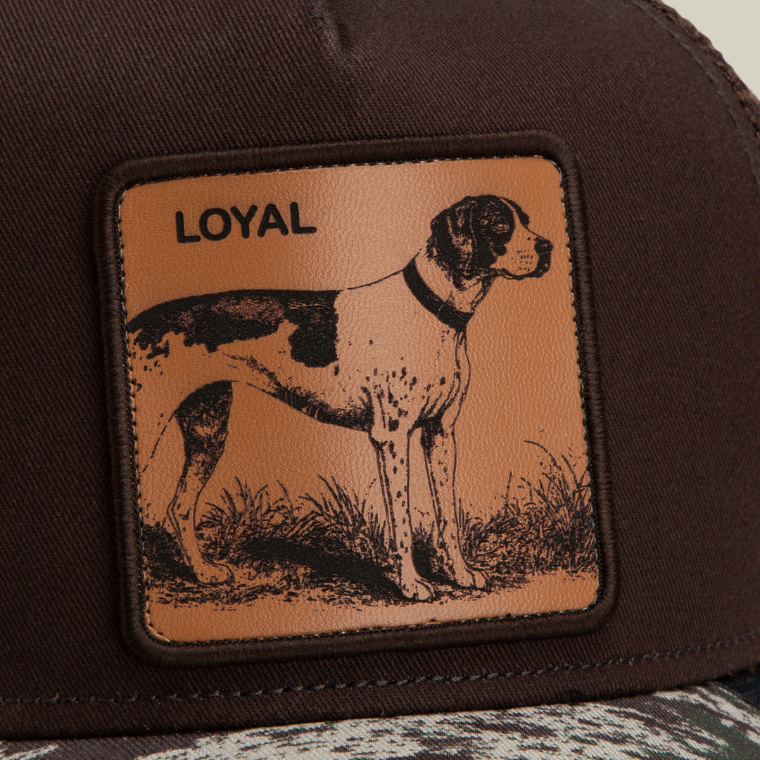 GOORIN CAMO ENGRAVED LOYAL DOG TRUCKER HAT