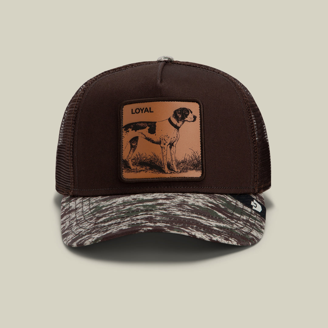 GOORIN CAMO ENGRAVED LOYAL DOG TRUCKER HAT