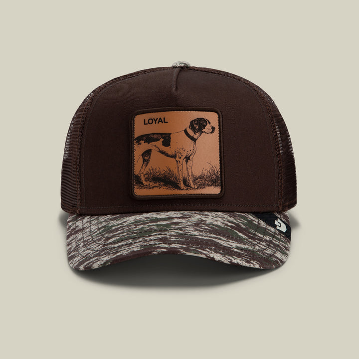 GOORIN CAMO ENGRAVED LOYAL DOG TRUCKER HAT