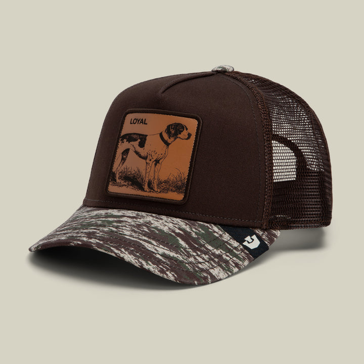 GOORIN CAMO ENGRAVED LOYAL DOG TRUCKER HAT