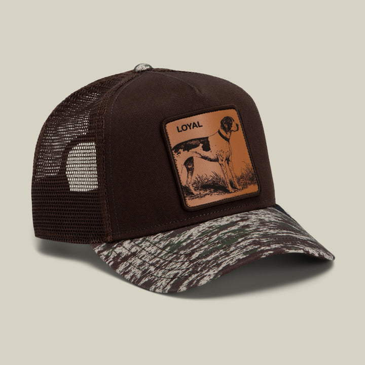 GOORIN CAMO ENGRAVED LOYAL DOG TRUCKER HAT