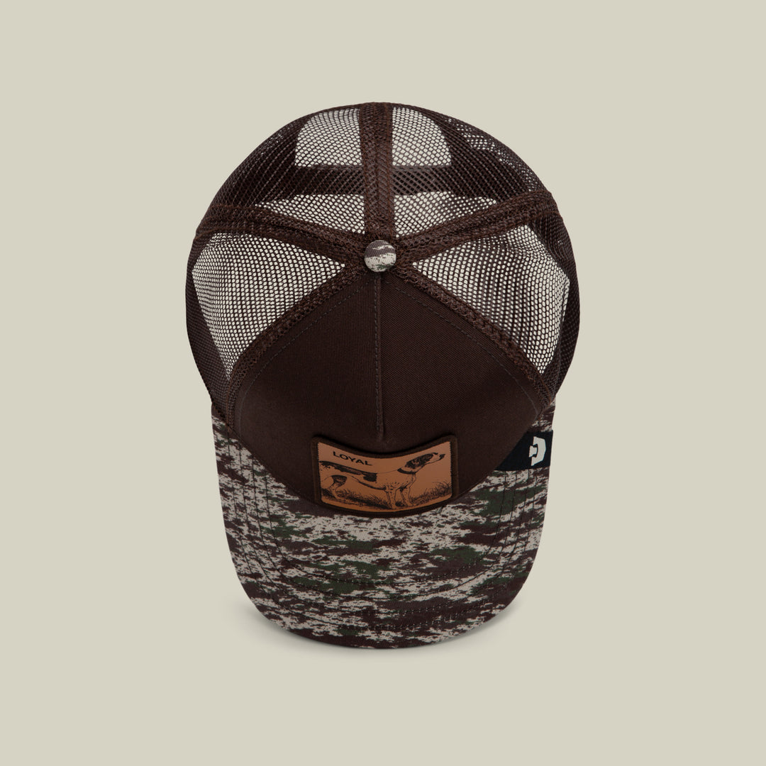 GOORIN CAMO ENGRAVED LOYAL DOG TRUCKER HAT