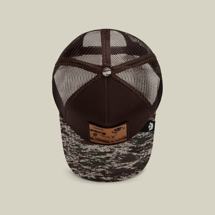 GOORIN CAMO ENGRAVED LOYAL DOG TRUCKER HAT