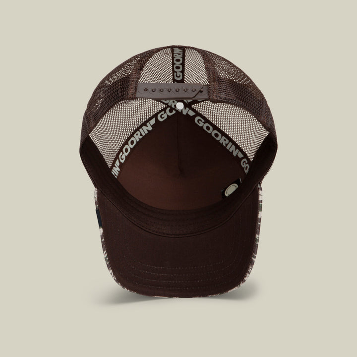 GOORIN CAMO ENGRAVED BEAR TRUCKER HAT