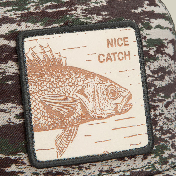 GOORIN CAMO ENGRAVED BASS TRUCKER HAT