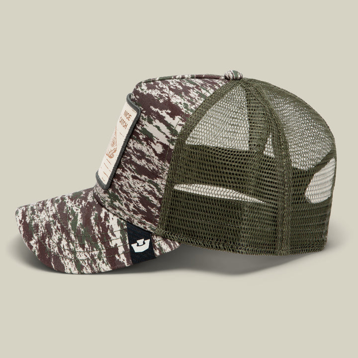 GOORIN CAMO ENGRAVED BASS TRUCKER HAT