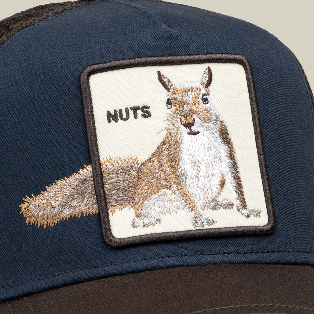 GOORIN OVER THE LINE NUTS  SQUIRREL TRUCKER HAT