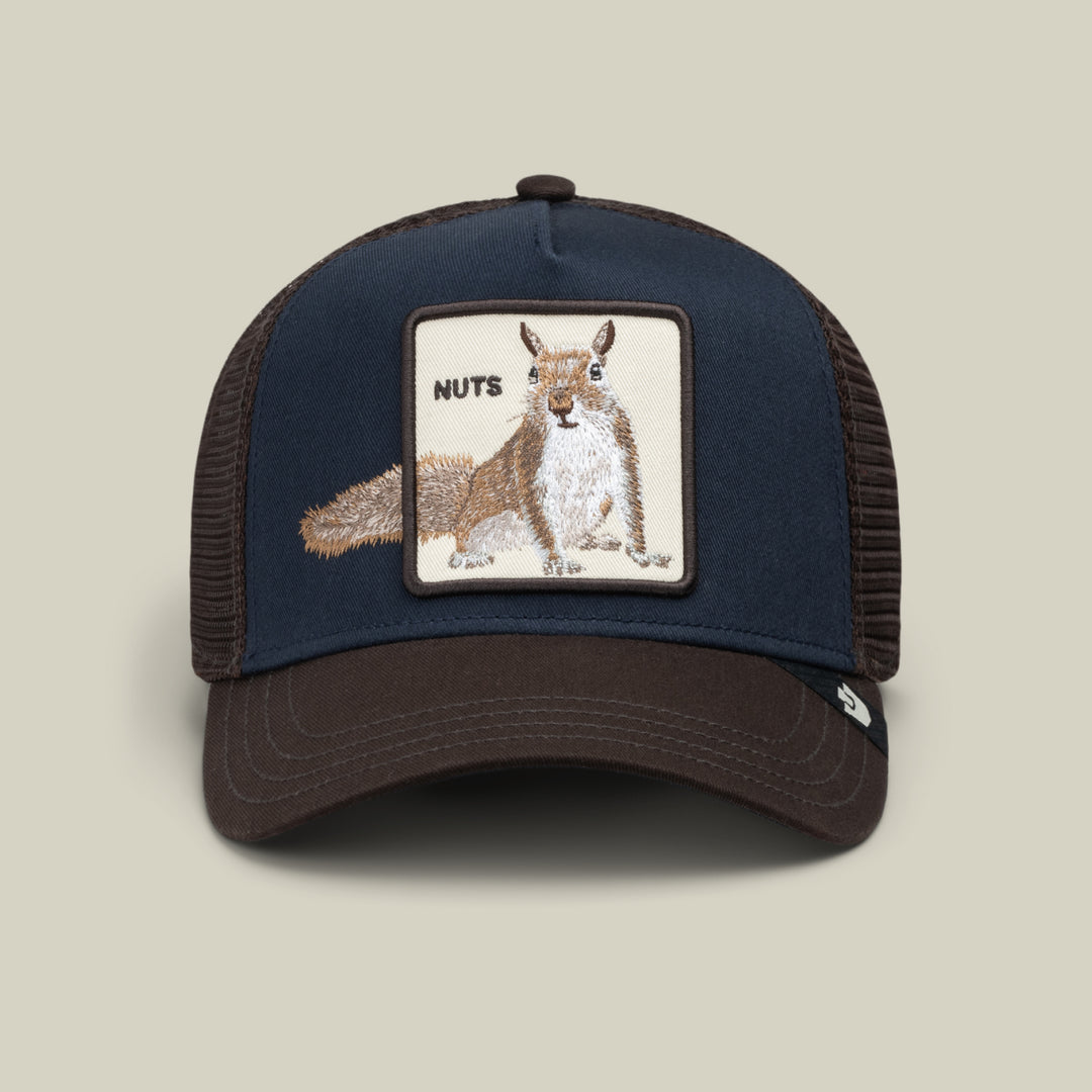 GOORIN OVER THE LINE NUTS  SQUIRREL TRUCKER HAT