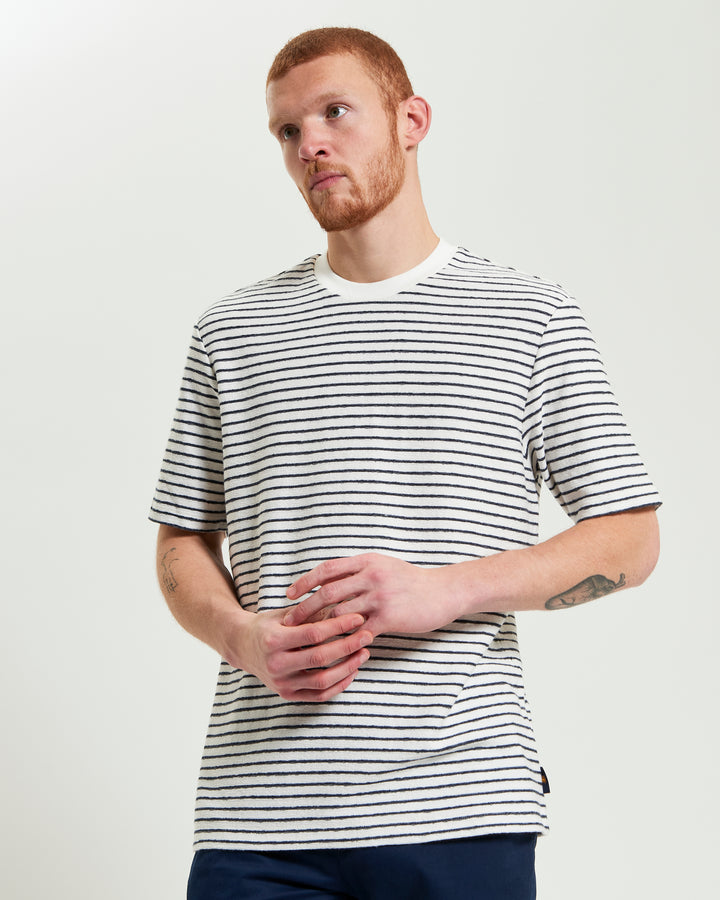 BEN SHERMAN TEXTURED STRIPE TEE