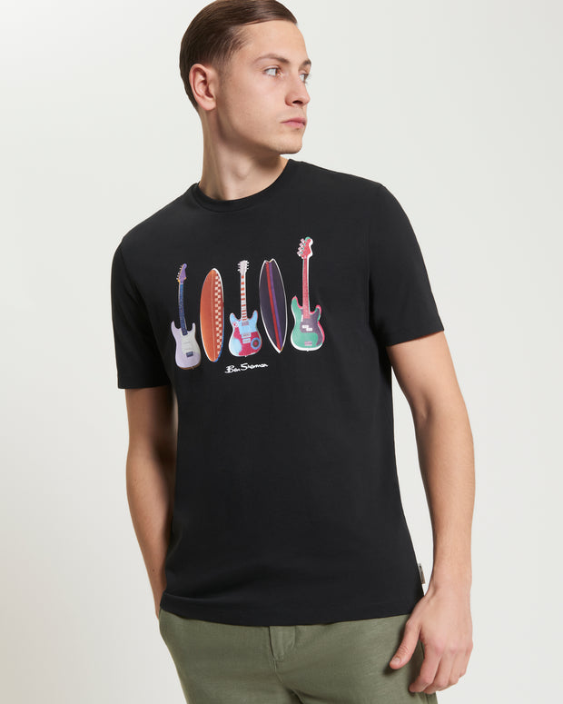 BEN SHERMAN SURF N GUITARS TEE