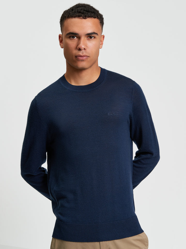 BEN SHERMAN MERINO CREW NECK KNIT