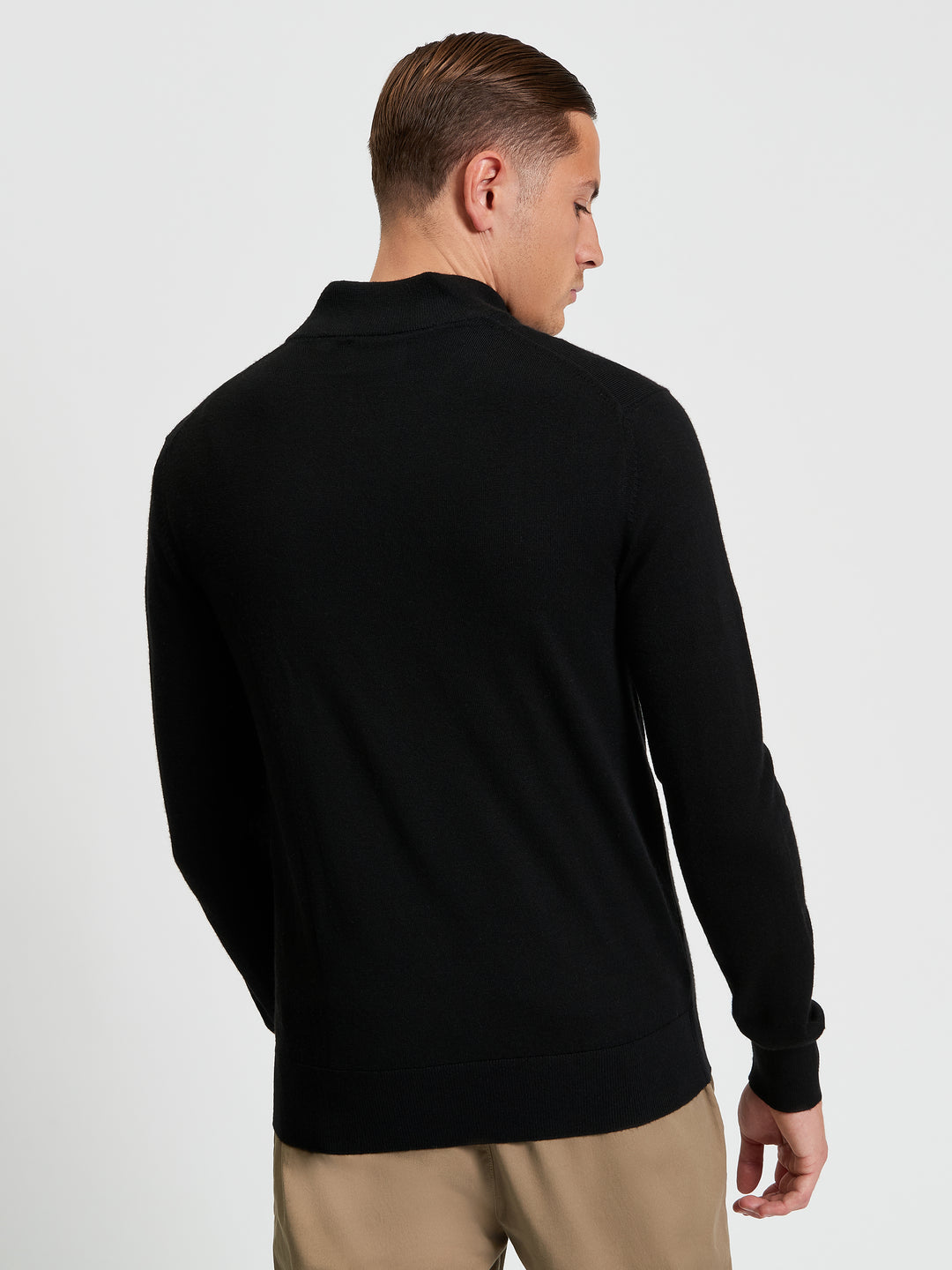 BEN SHERMAN MERINO HALF ZIP KNIT