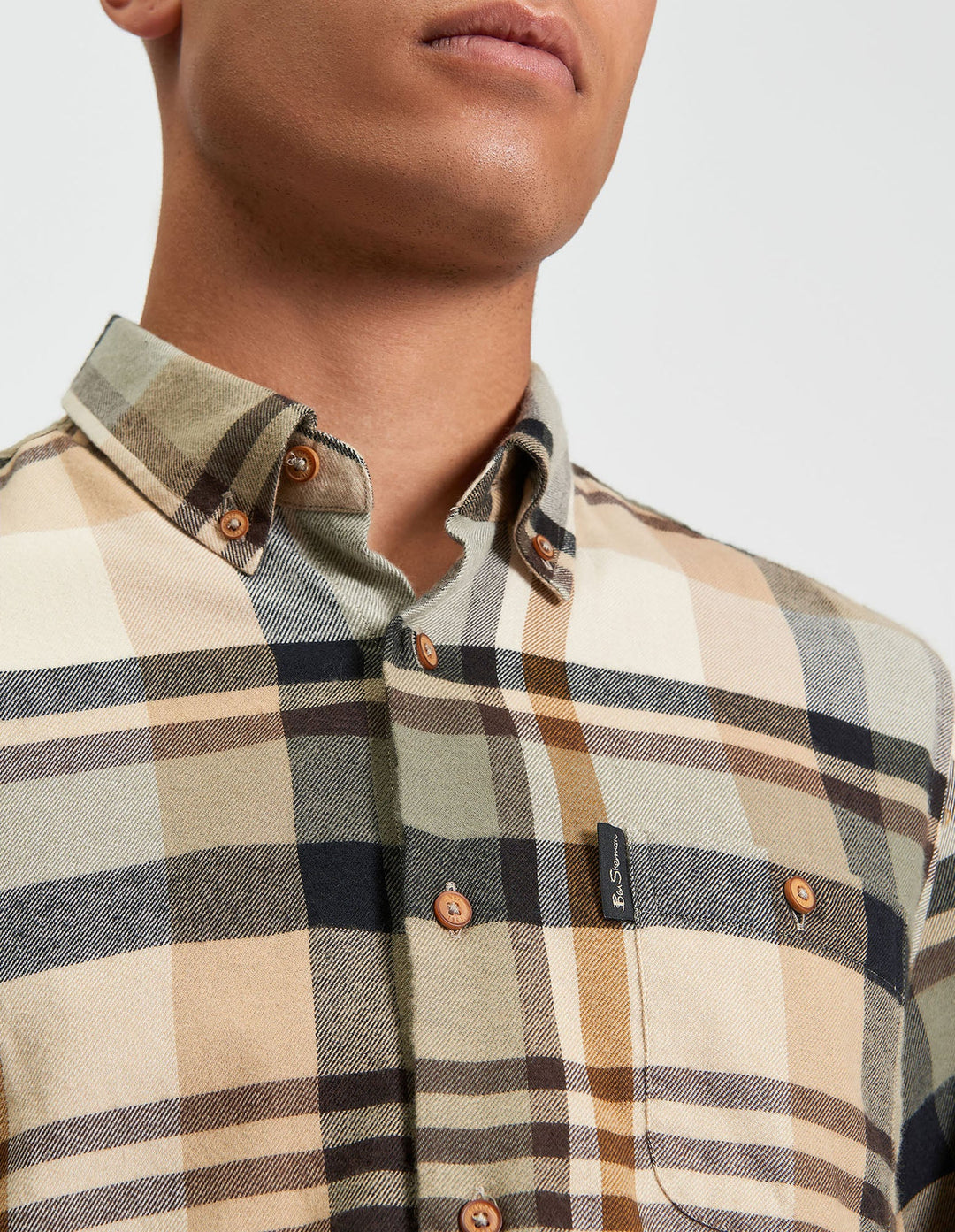 BEN SHERMAN BRUSHED CHECK LS SHIRT