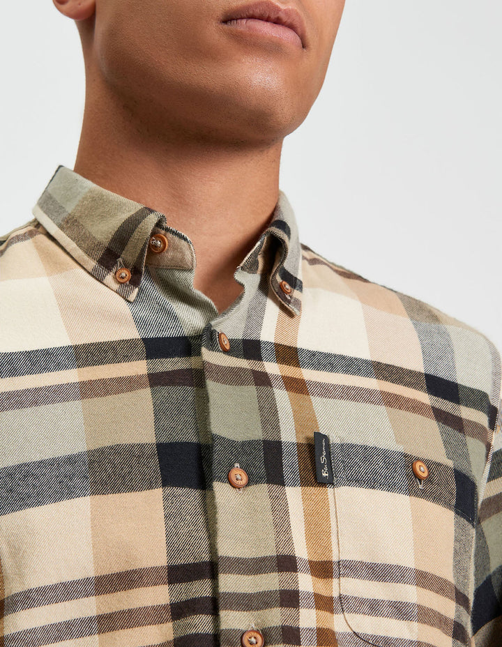 BEN SHERMAN BRUSHED CHECK LS SHIRT