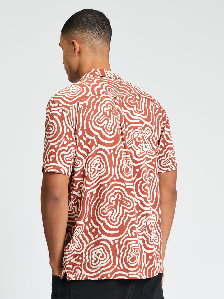 BEN SHERMAN DANCER GEO S/S SHIRT