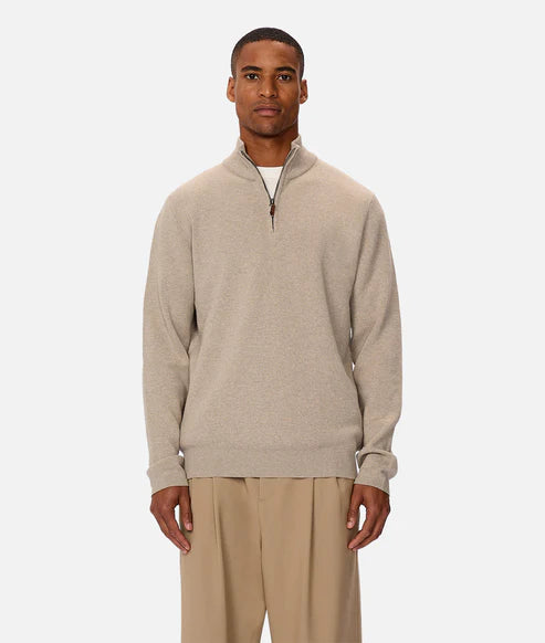 INDUSTRIE THE LAKEWOOD ZIP NECK KNIT