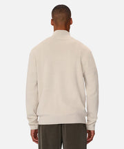INDUSTRIE THE WASHED LAKEWOOD ZIP NECK KNIT