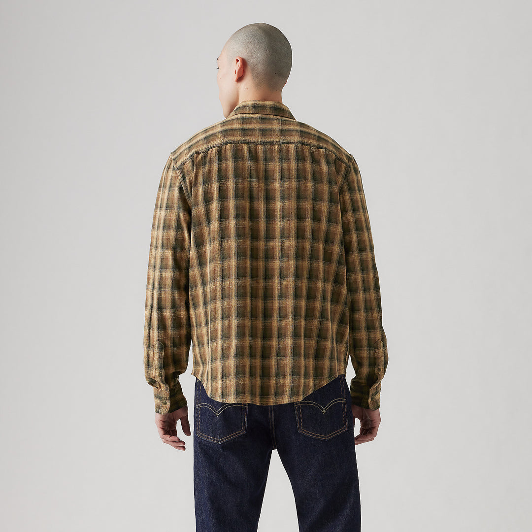 LEVI'S AUTHENTIC BUTTON DOWN YURI PLAID KELP *ONLINE ONLY*