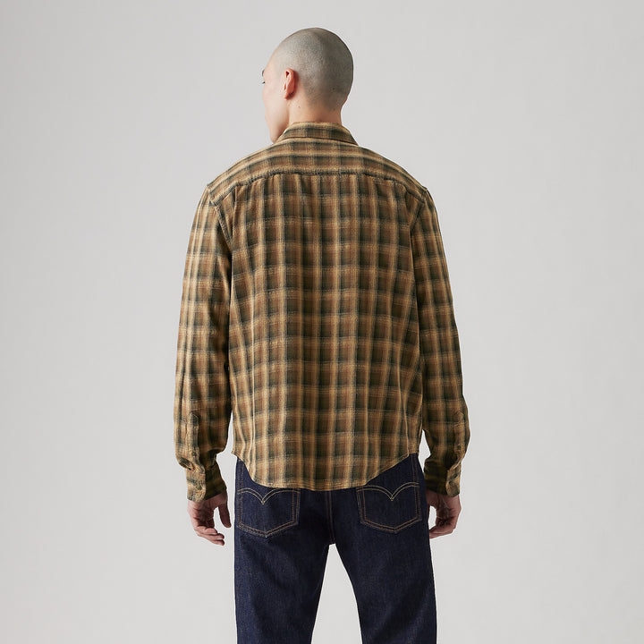 LEVI'S AUTHENTIC BUTTON DOWN YURI PLAID KELP *ONLINE ONLY*