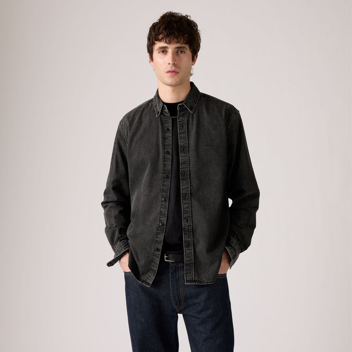LEVI'S AUTHENTIC BUTTON DOWN GIZMO WASHED BLACK