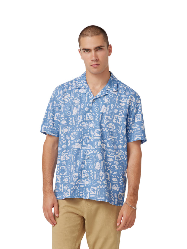 BEN SHERMAN AMALFI COAST CUBA SHIRT