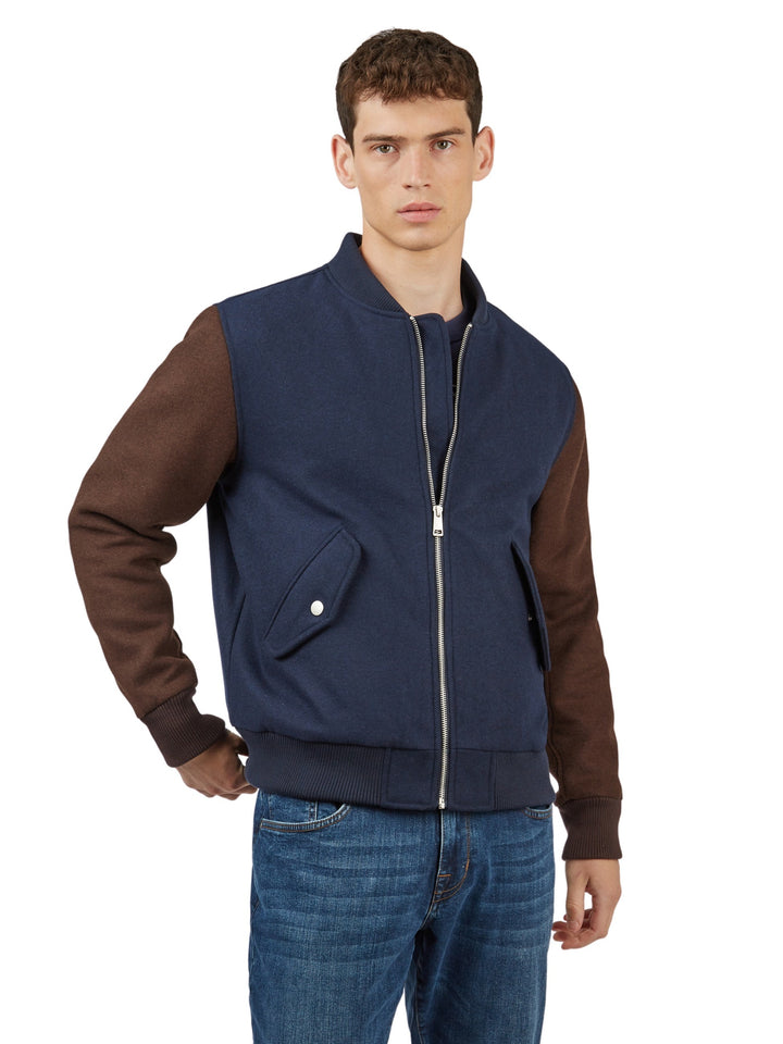 BEN SHERMAN BLOCK WOOL BOMBER JACKET *ONLINE ONLY*