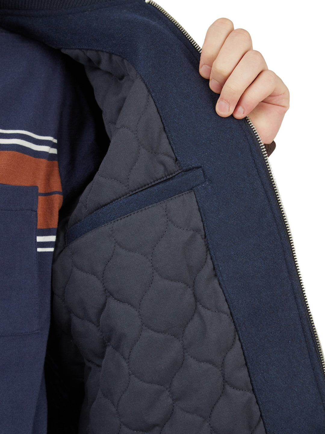 BEN SHERMAN BLOCK WOOL BOMBER JACKET *ONLINE ONLY*