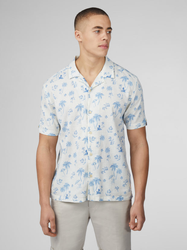 BEN SHERMAN RESORT PRINT SS SHIRT