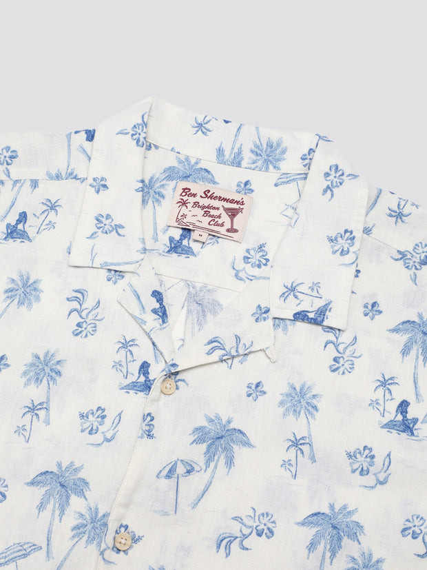 BEN SHERMAN RESORT PRINT SS SHIRT