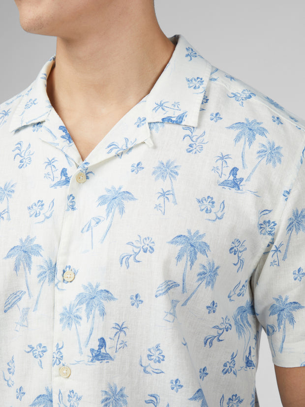 BEN SHERMAN RESORT PRINT SS SHIRT