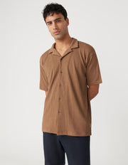 BEN SHERMAN STRIPE KNIT SS RELAXED SHIRT