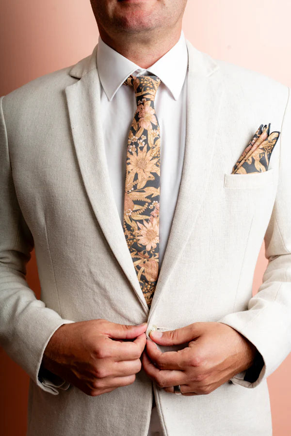 PEGGY AND FINN BYRON BANKSIA COTTON TIE