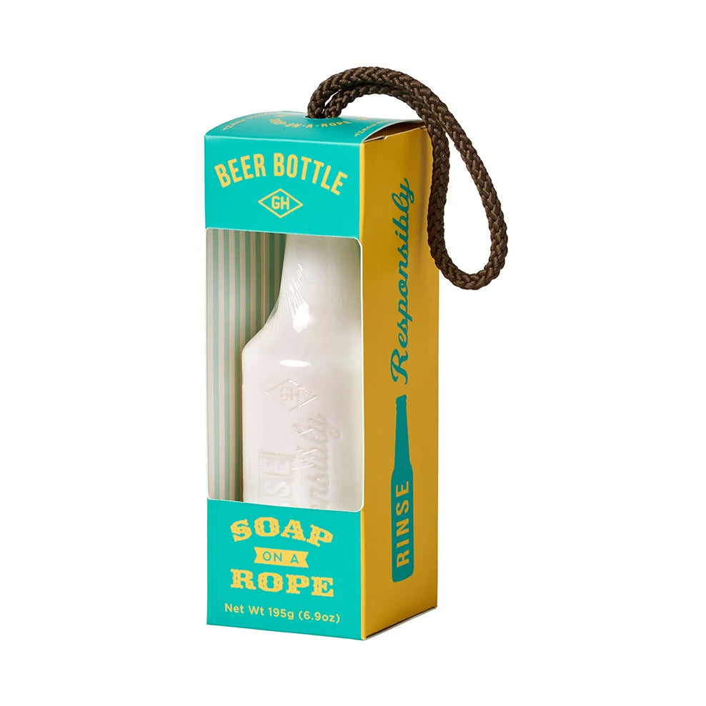 GENTLEMEN'S HARDWARE BEER BOTTLE SOAP ON A ROPE