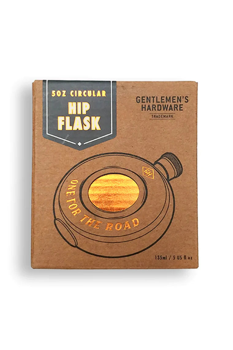 GENTLEMEN'S HARDWARE ROUND HIP FLASK