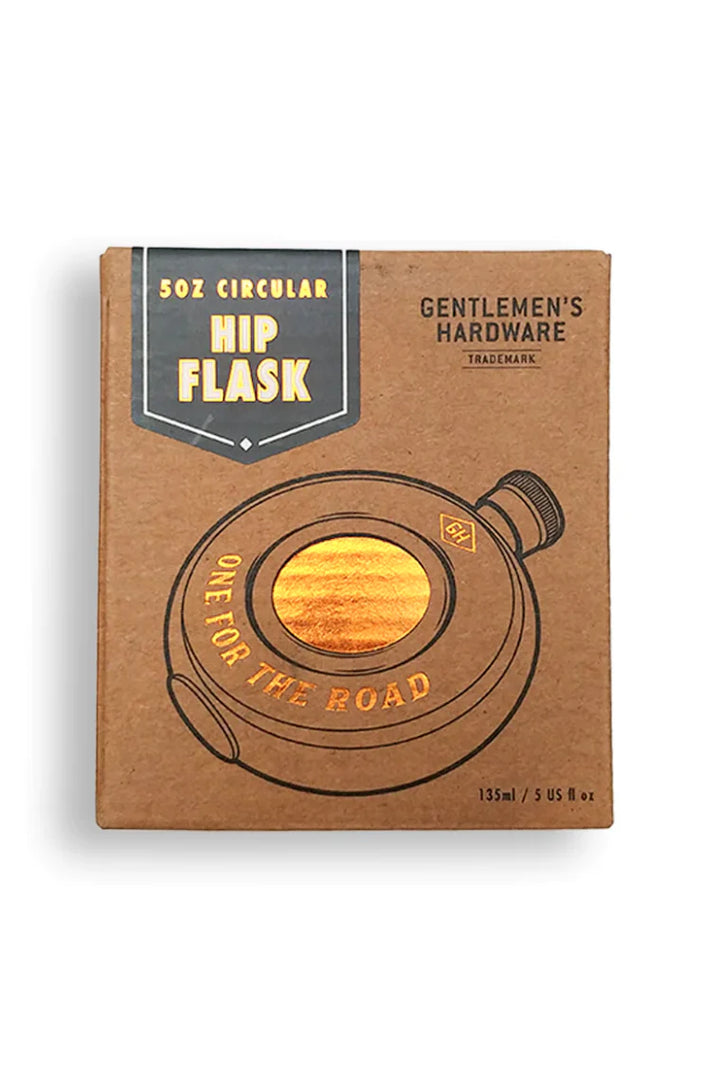 GENTLEMEN'S HARDWARE ROUND HIP FLASK