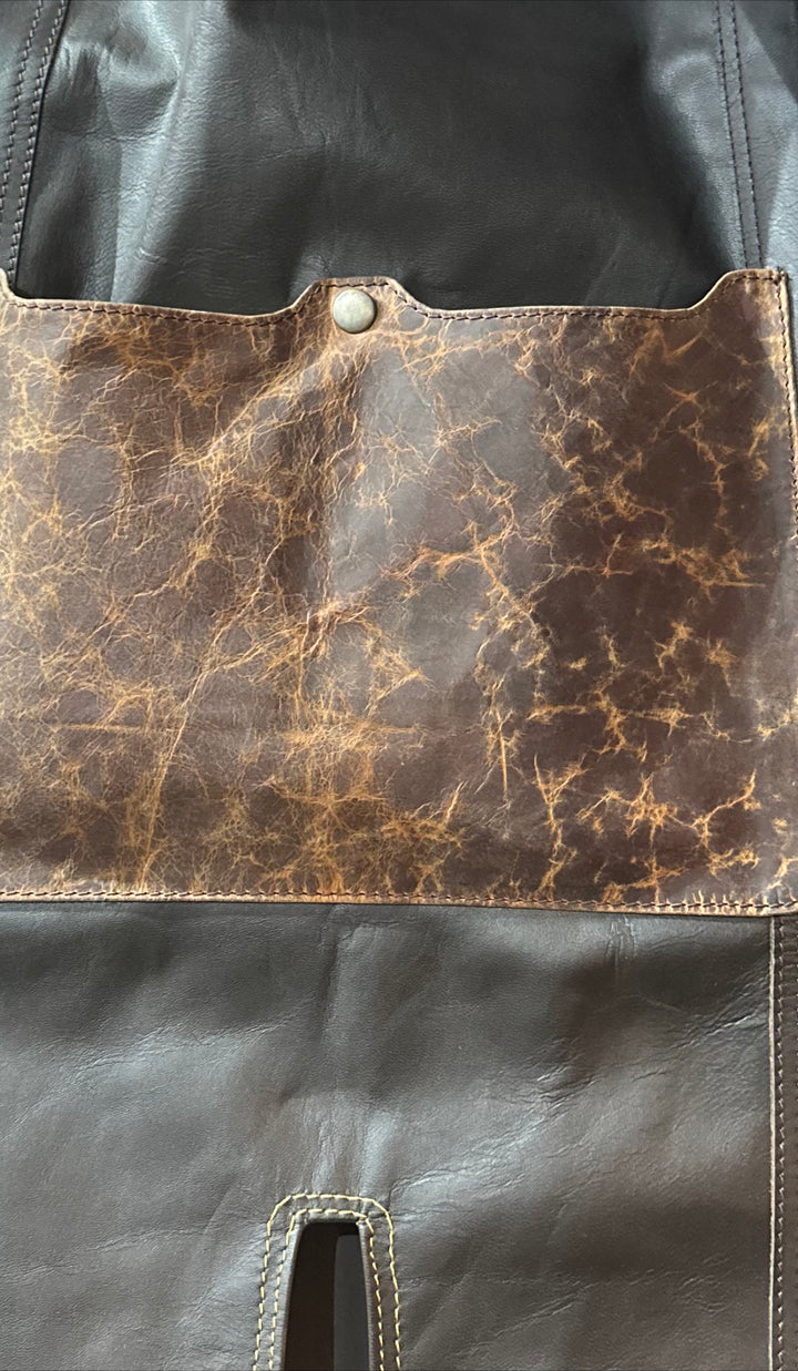 INDEPAL OLIVER LEATHER APRON