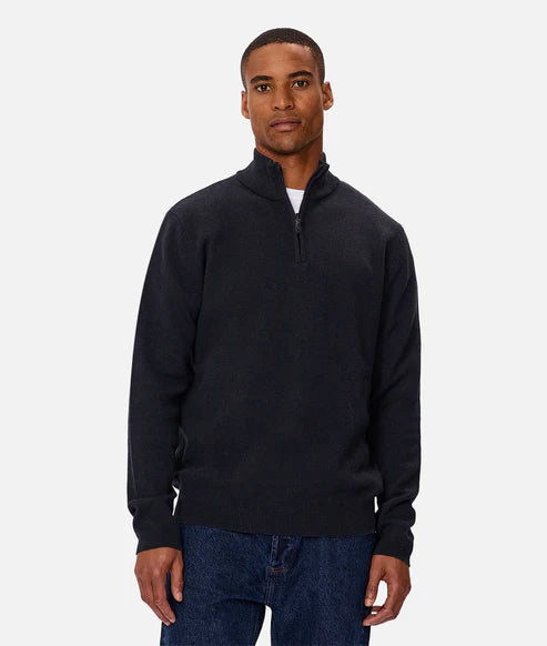 INDUSTRIE THE LAKEWOOD ZIP NECK KNIT