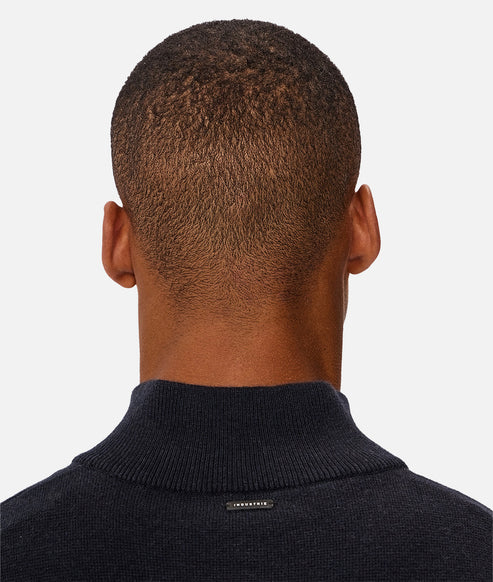 INDUSTRIE THE LAKEWOOD ZIP NECK KNIT