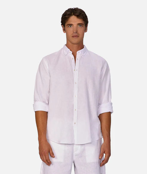INDUSTRIE THE TENNYSON LINEN BLEND L/S SHIRT