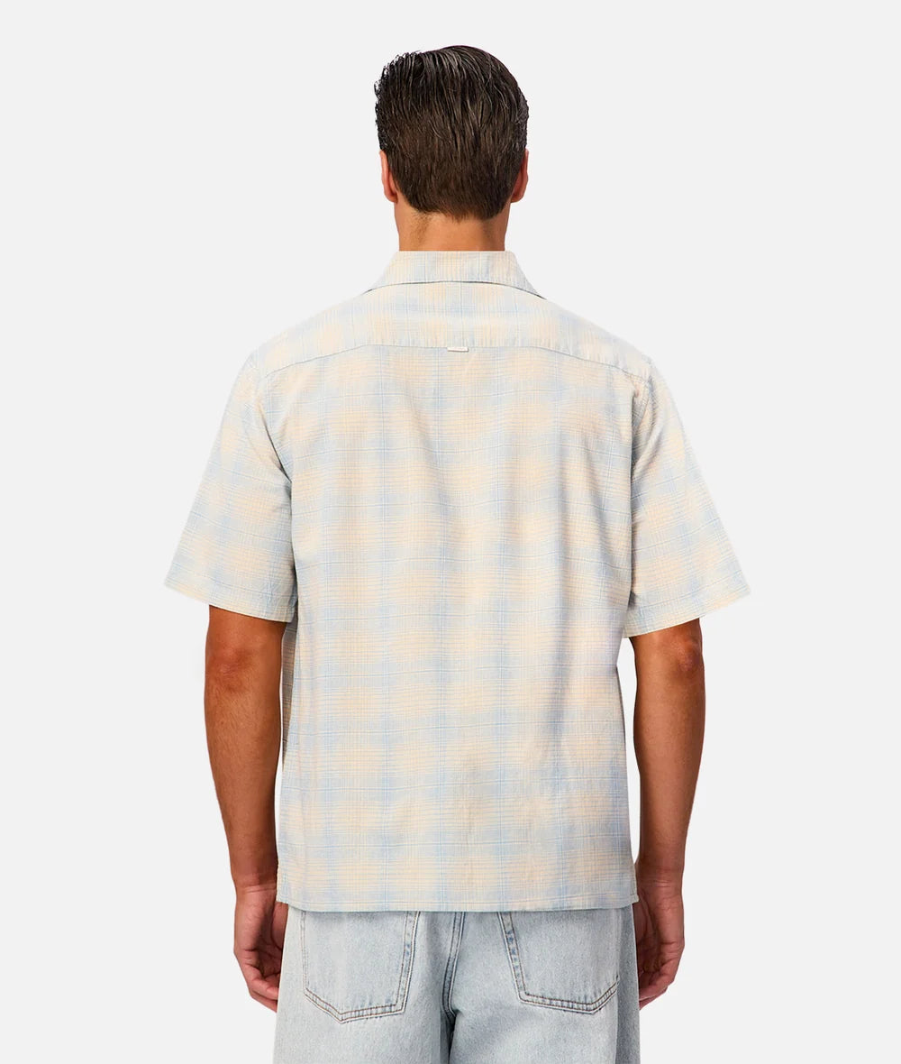 INDUSTRIE THE STONE/SKY CHECK S/S SHIRT