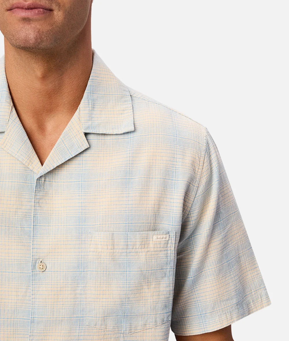INDUSTRIE THE STONE/SKY CHECK S/S SHIRT