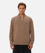 INDUSTRIE THE LAKEWOOD ZIP NECK KNIT