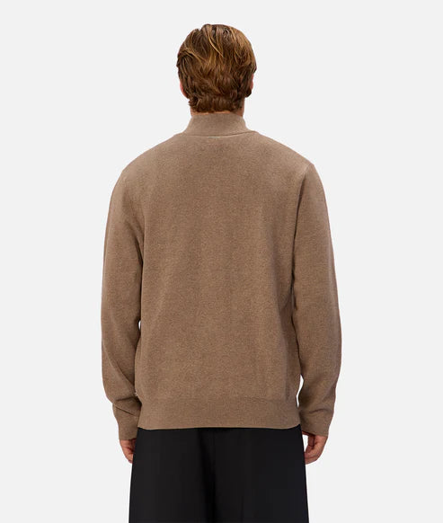 INDUSTRIE THE LAKEWOOD ZIP NECK KNIT