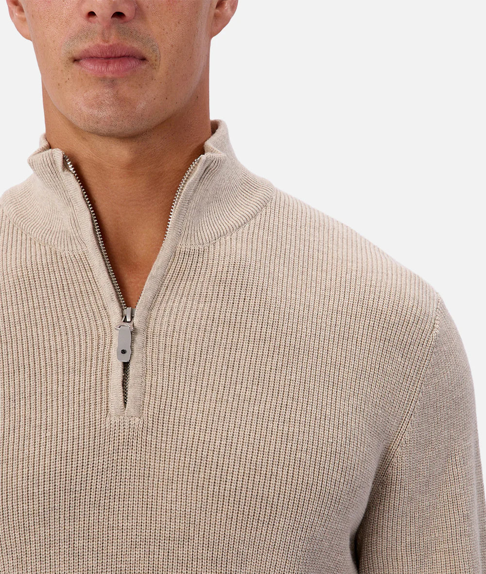 INDUSTRIE THE NEW ENGLAND ZIP NECK KNIT