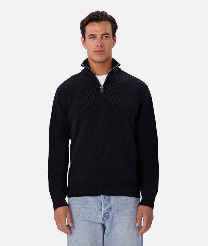 INDUSTRIE THE NEW ENGLAND ZIP NECK KNIT