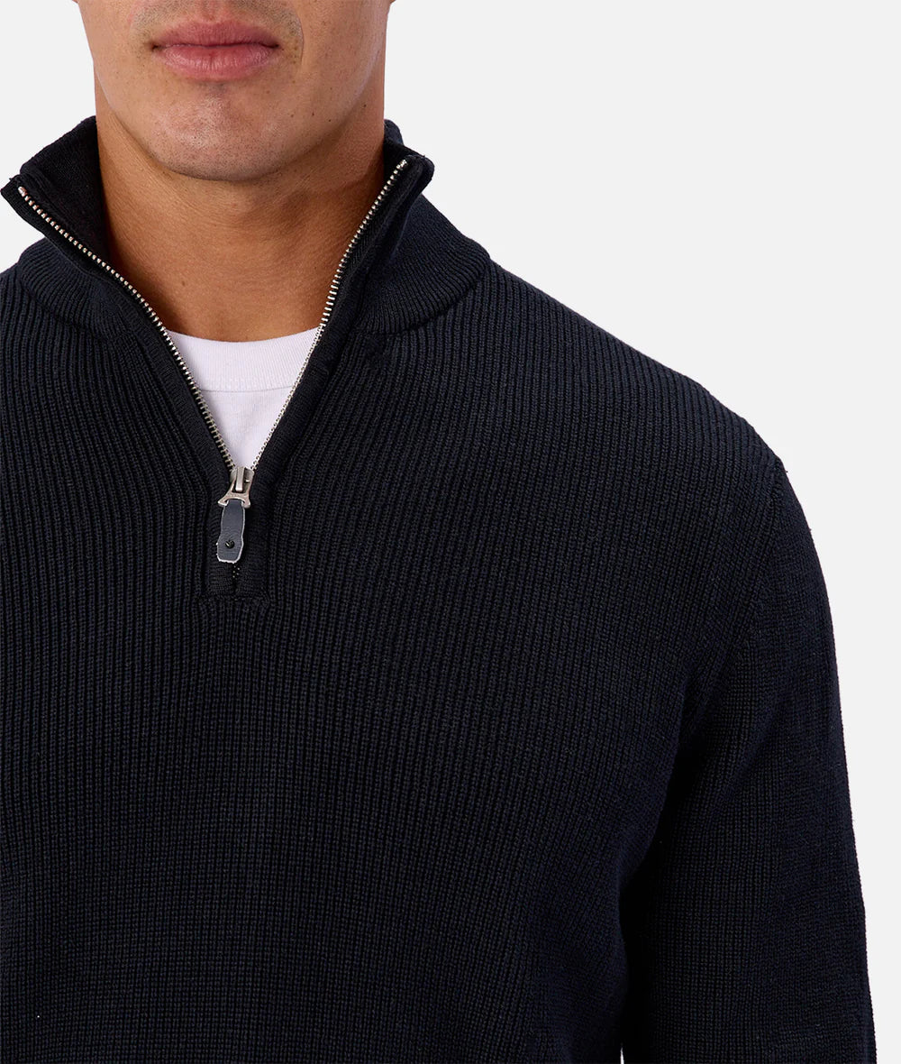 INDUSTRIE THE NEW ENGLAND ZIP NECK KNIT