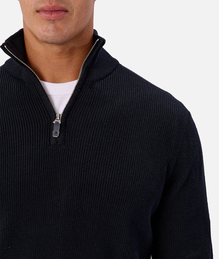 INDUSTRIE THE NEW ENGLAND ZIP NECK KNIT