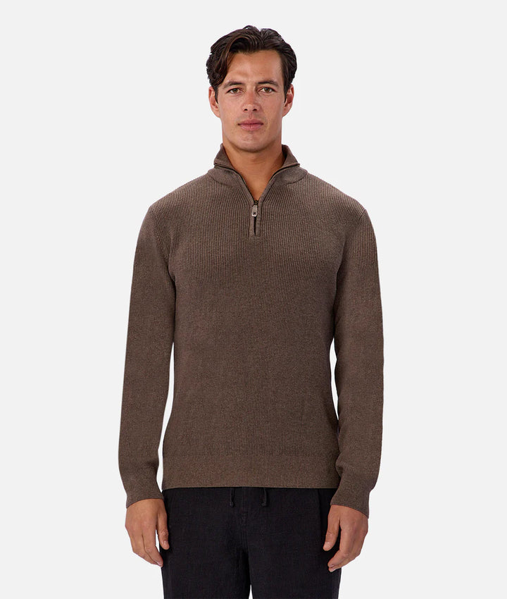 INDUSTRIE THE NEW ENGLAND ZIP NECK KNIT